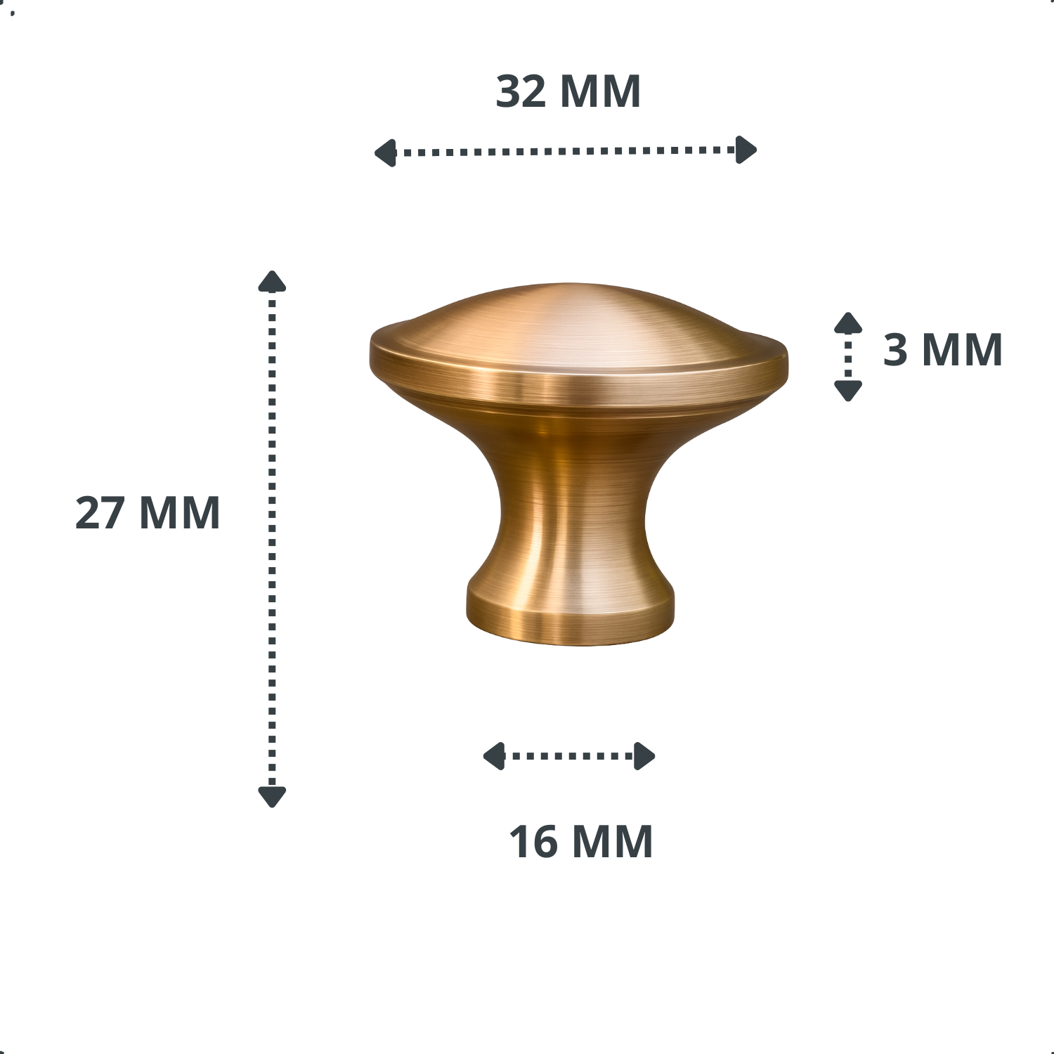 Deurknop Rapid Goud
