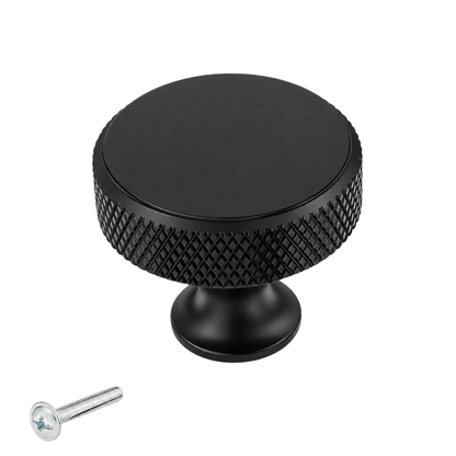 Deurknop 30mm Aluminium Zwart – Lowell