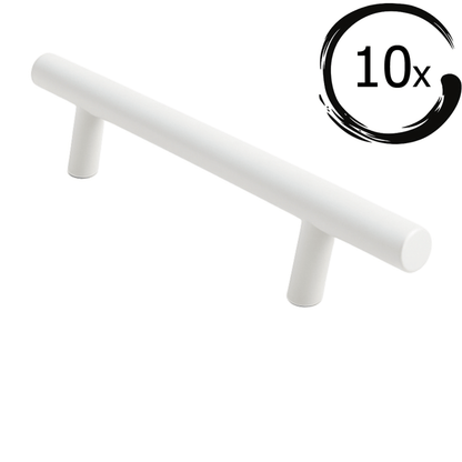 Denver 128 mm Edelstahl Weiß Set 10