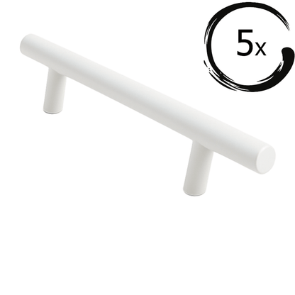 Denver 128 mm Edelstahl Weiß Set 5