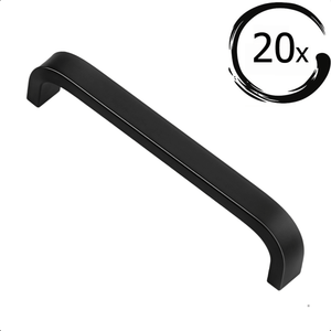 20X Handgreep York 128 mm Rvs Zwart