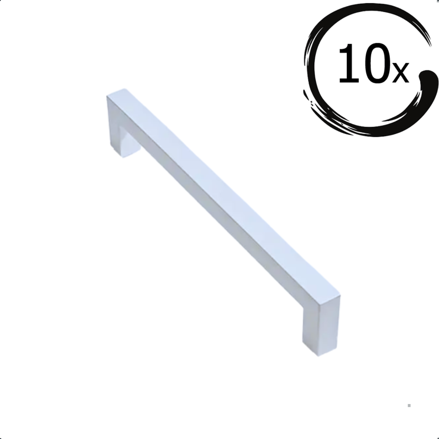 10X Handgreep Twig 128mm Wit