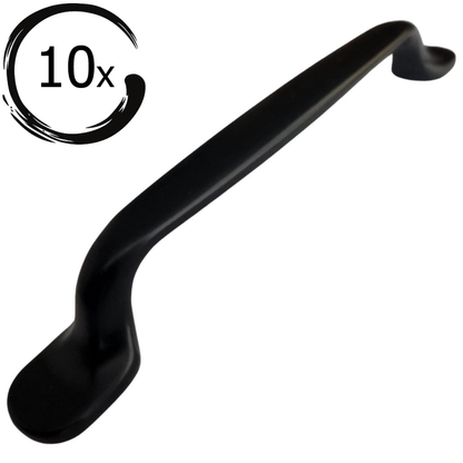 10x Amarillo Griff 128 mm Schwarz