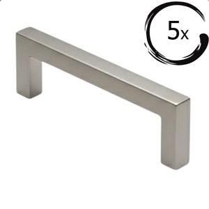 5X Handgreep Dallas 96 mm RVS