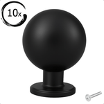 10X Deurknop 24mm Zwart – Madison - BY MJM - GMJ72-10