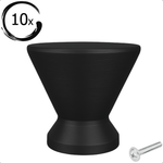 10X Deurknop 25mm Zwart – Dover - BY MJM - GMJ78-10