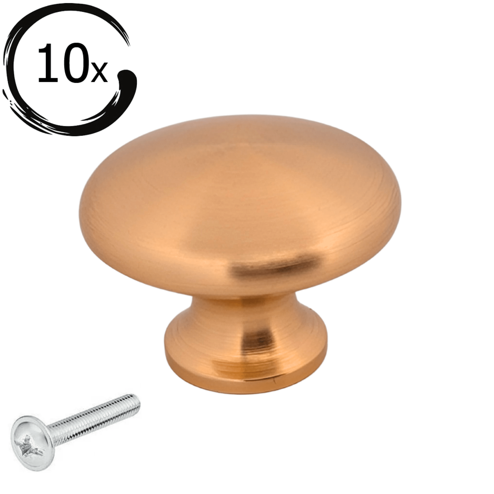 10X Deurknop 27mm Goud – Macon - BY MJM - GMJ26-10