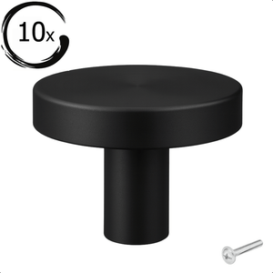 10X Deurknop 30mm Zwart – Harbor - BY MJM - GMJ91-10