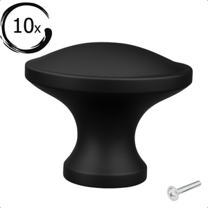 10X Deurknop 32mm Zwart – Rapid - BY MJM - GMJ93-10