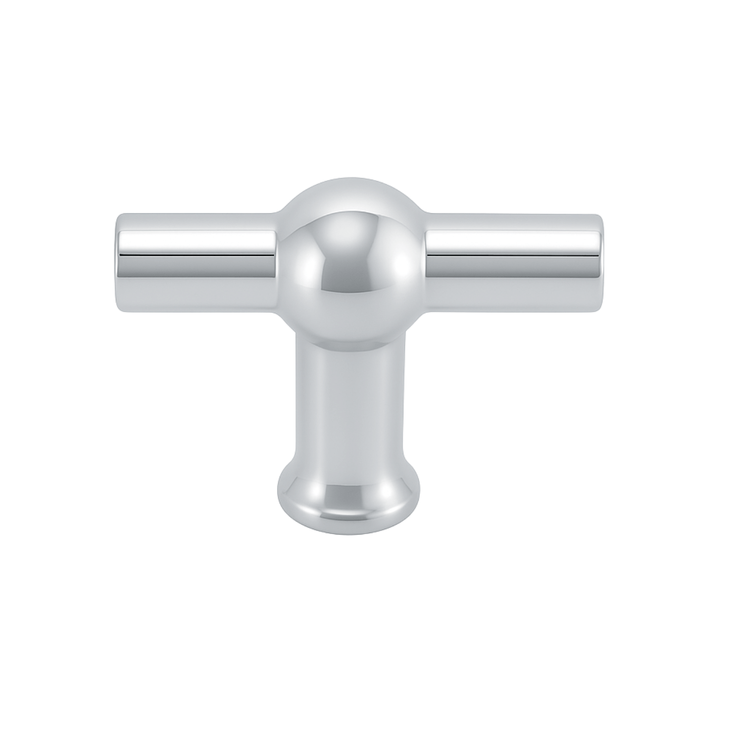 10X Deurknop 48mm Chroom – Kansas T - greep - BY MJM - GMJ54-10