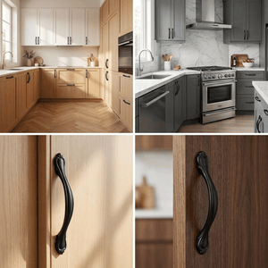 10X Handgreep 128mm Aluminium Zwart – Helena - BY MJM - GMJ39-10