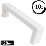 10X Handgreep 128mm RVS Wit – Atlanta - BY MJM - GMJ65-10