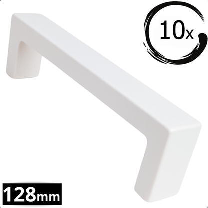 10X Handgreep 128mm RVS Wit – Atlanta - BY MJM - GMJ65-10