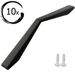 10X Handgreep 128mm Zwart – Ocean - BY MJM - GMJ119-10