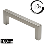 10X Handgreep 160mm RVS – Dallas - BY MJM - GMJ88-10