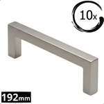 10X Handgreep 192mm RVS – Dallas - BY MJM - GMJ51-10