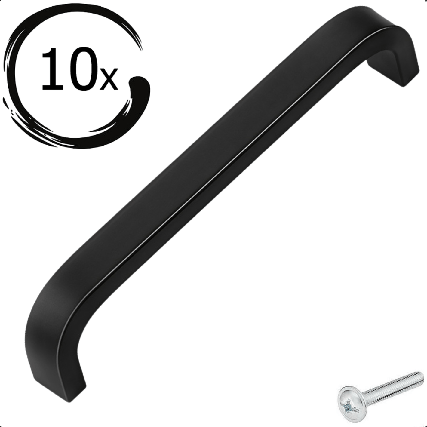 10X Handgreep 96mm Aluminium Zwart – York - BY MJM - GMJ107-10