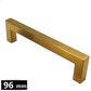 10X Handgreep 96mm RVS Goud – Dallas - BY MJM - GMJ66-10