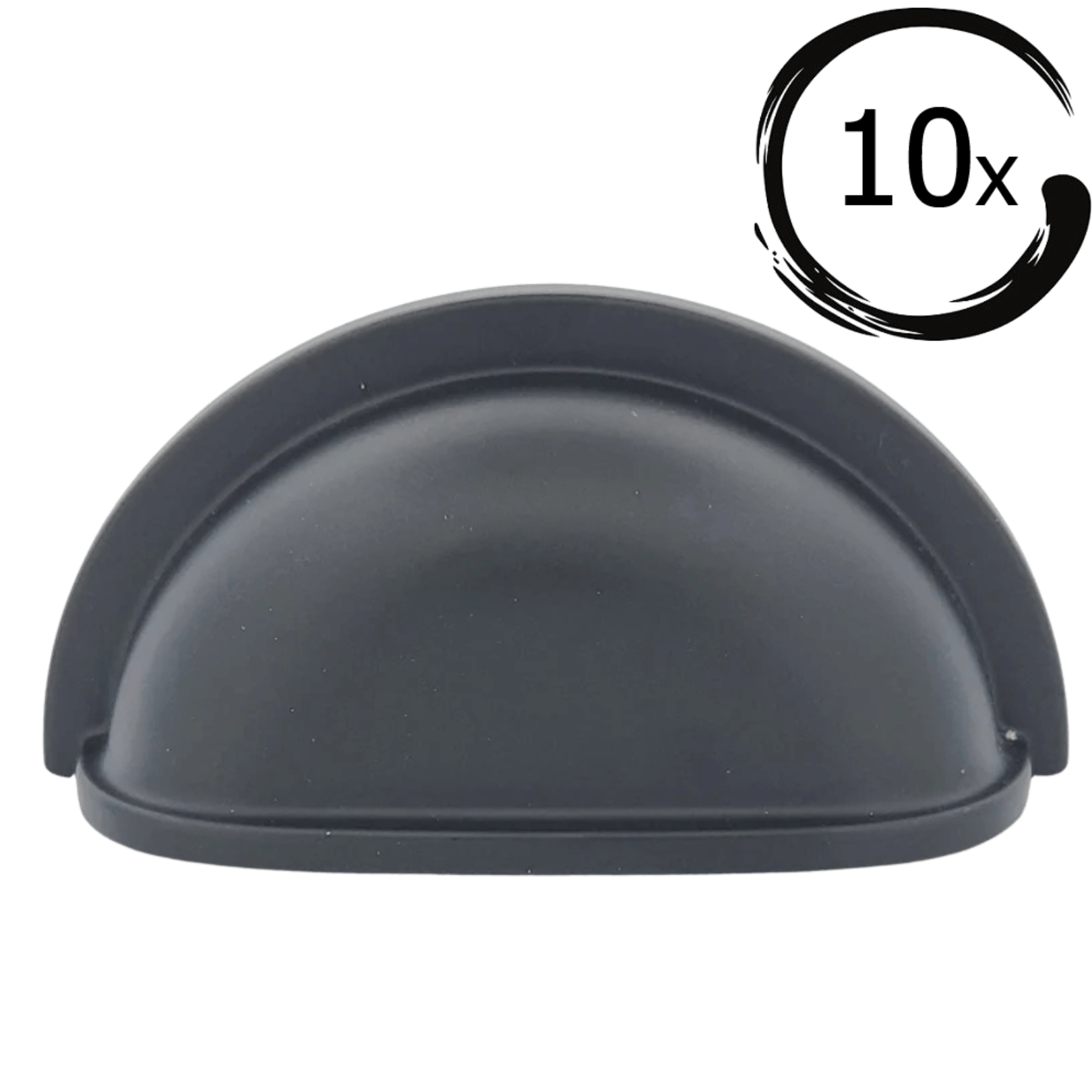 10X Komgreep 76mm Zwart – Columbia - BY MJM - GMJ83-10