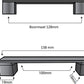 Austin 128 mm Aluminium Schwarz