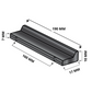 Reno 160 mm Aluminium Schwarz
