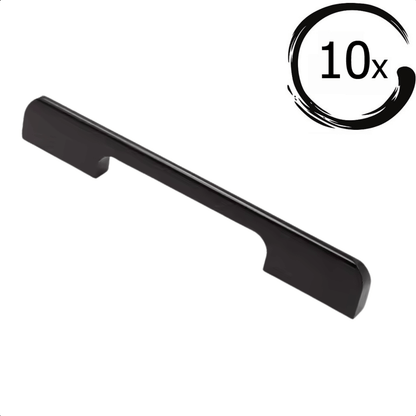 Seattle 128 mm Aluminium Schwarz Set 10