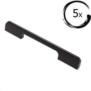 Seattle 128 mm Aluminium Schwarz Set 5