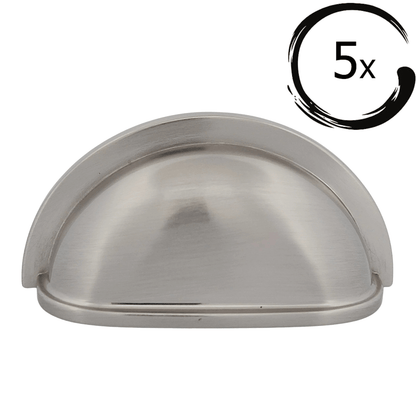 5X Komgreep Columbia 76 mm Geborsteld Nikkel