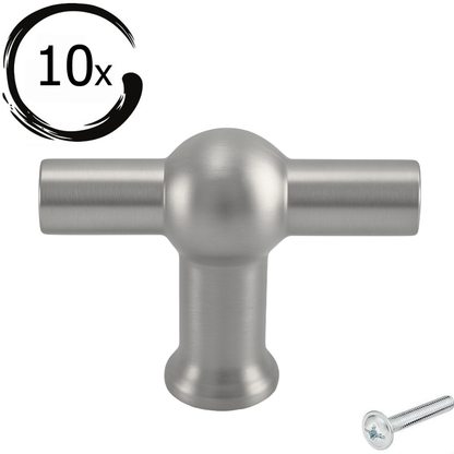 10x Türknauf Kansas 48 mm Edelstahl