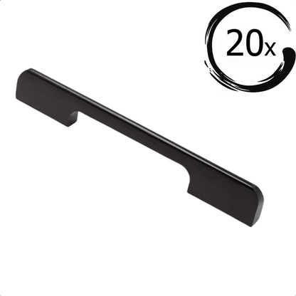 20X Handgreep Seattle 160 mm Aluminium Zwart