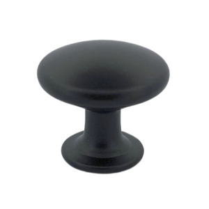 10x Cabinet Knob / Furniture Knob Macon 27 mm Aluminum Black Set of 10