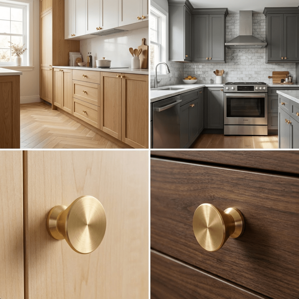 20X Deurknop 19mm Goud – Dover - BY MJM - GMJ77-20