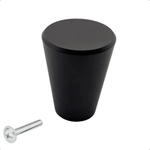 20X Deurknop 19mm Zwart – Akron - BY MJM - GMJ76-20