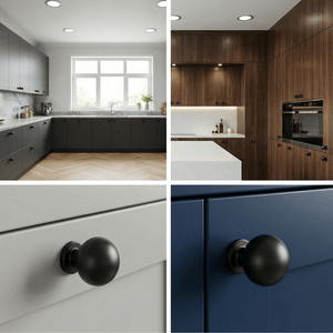 20X Deurknop 24mm Zwart – Madison - BY MJM - GMJ72-20