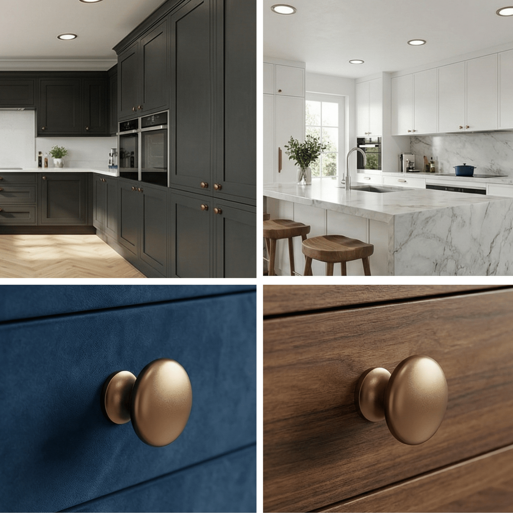 20X Deurknop 27mm Brons – Macon - BY MJM - GMJ50-20