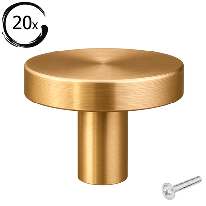 20X Deurknop 30mm Goud – Harbor - BY MJM - GMJ79-20