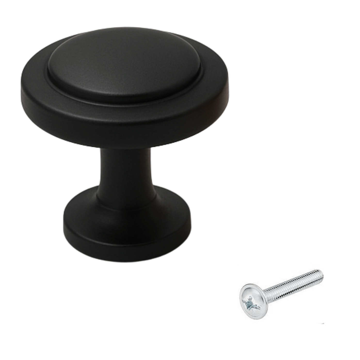 20X Deurknop 32mm Zwart – Memphis - BY MJM - GMJ24-20