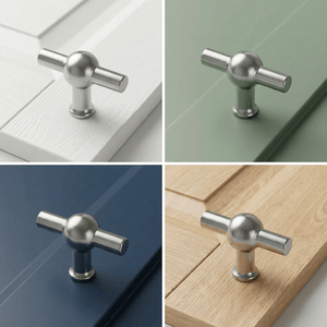 20X Deurknop 48mm Chroom – Kansas T - greep - BY MJM - GMJ54-20