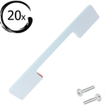 20X Handgreep 128mm Aluminium Wit – Seattle - BY MJM - GMJ58-20