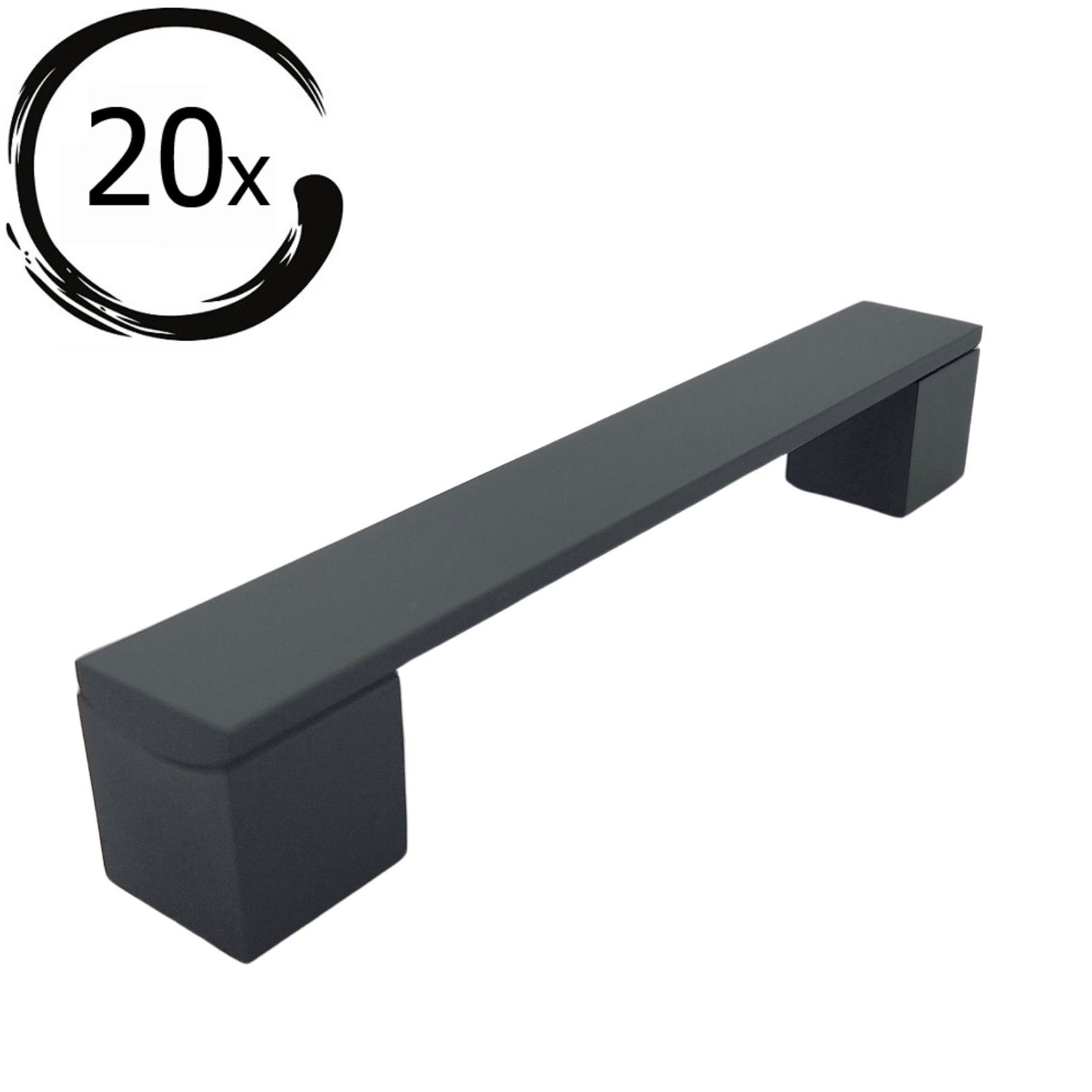 20X Handgreep 128mm Aluminium Zwart – Austin - BY MJM - GMJ02-20