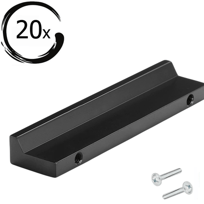 20X Handgreep 128mm Aluminium Zwart – Reno - BY MJM - GMJ17-20