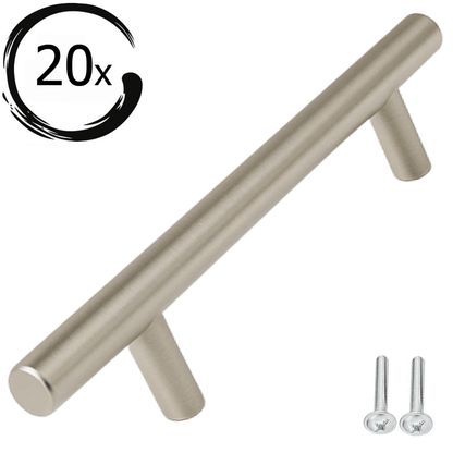 20X Handgreep 128mm RVS – Denver - BY MJM - GMJ45-20