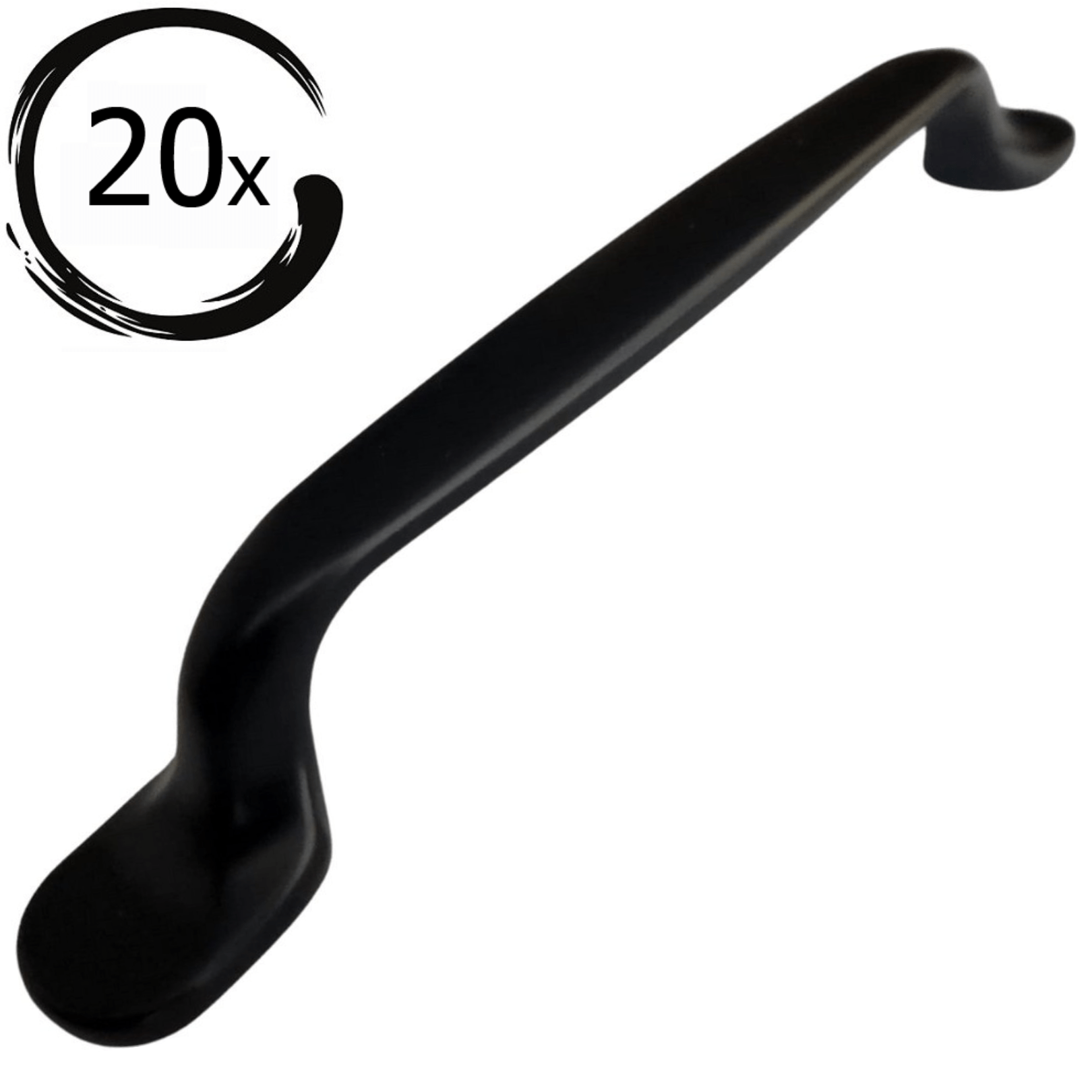 20X Handgreep 128mm Zwart – Amarillo - BY MJM - GMJ44-20