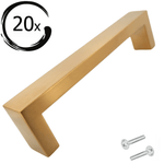 20X Handgreep 96mm RVS Goud – Atlanta - BY MJM - GMJ73-20