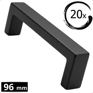 20X Handgreep 96mm RVS Zwart – Atlanta - BY MJM - GMJ55-20