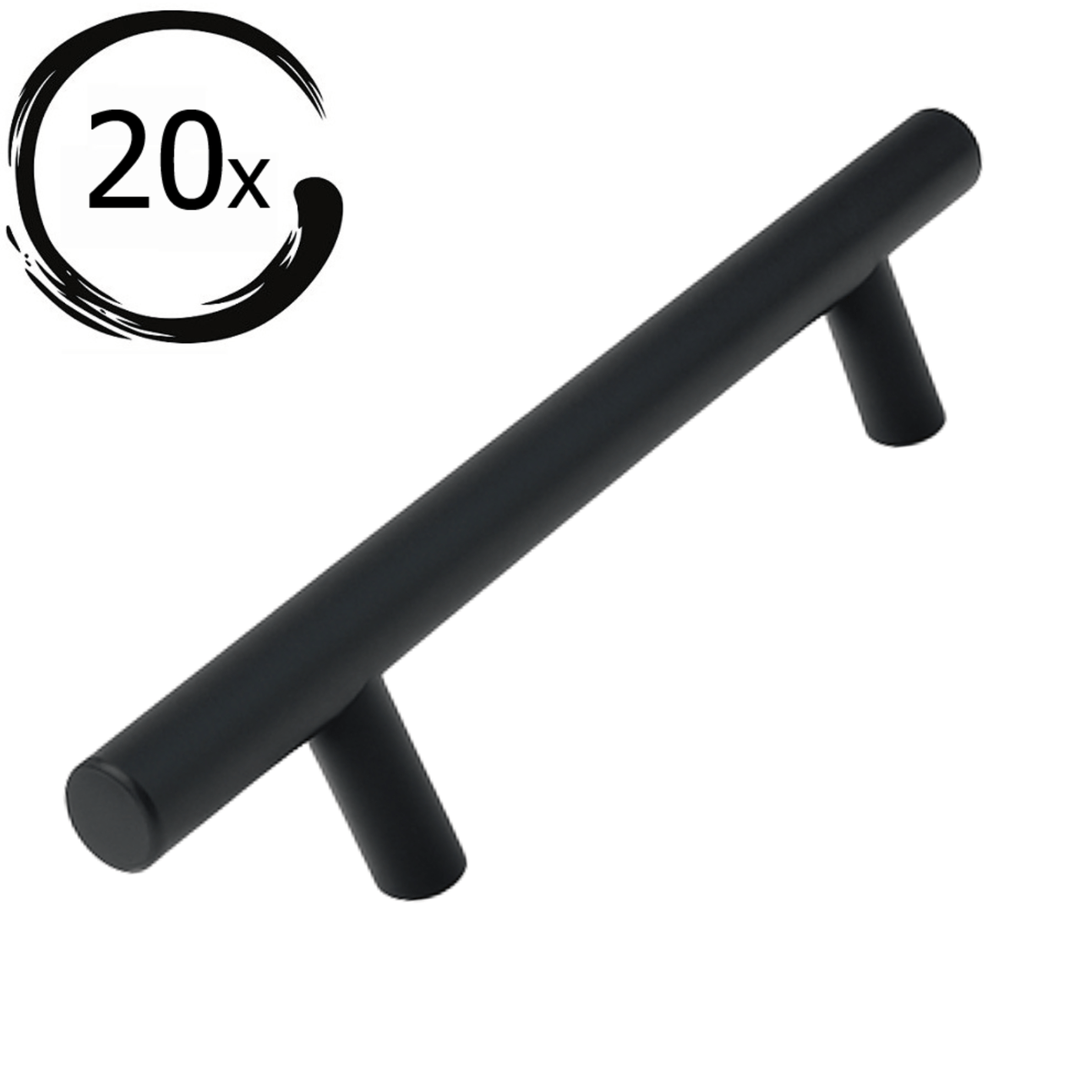 20X Handgreep 96mm RVS Zwart – Denver - BY MJM - GMJ110-20