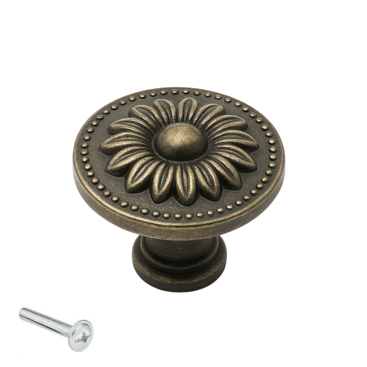 20X Meubelknop 31mm Brons – Orleans - BY MJM - GMJ96-20