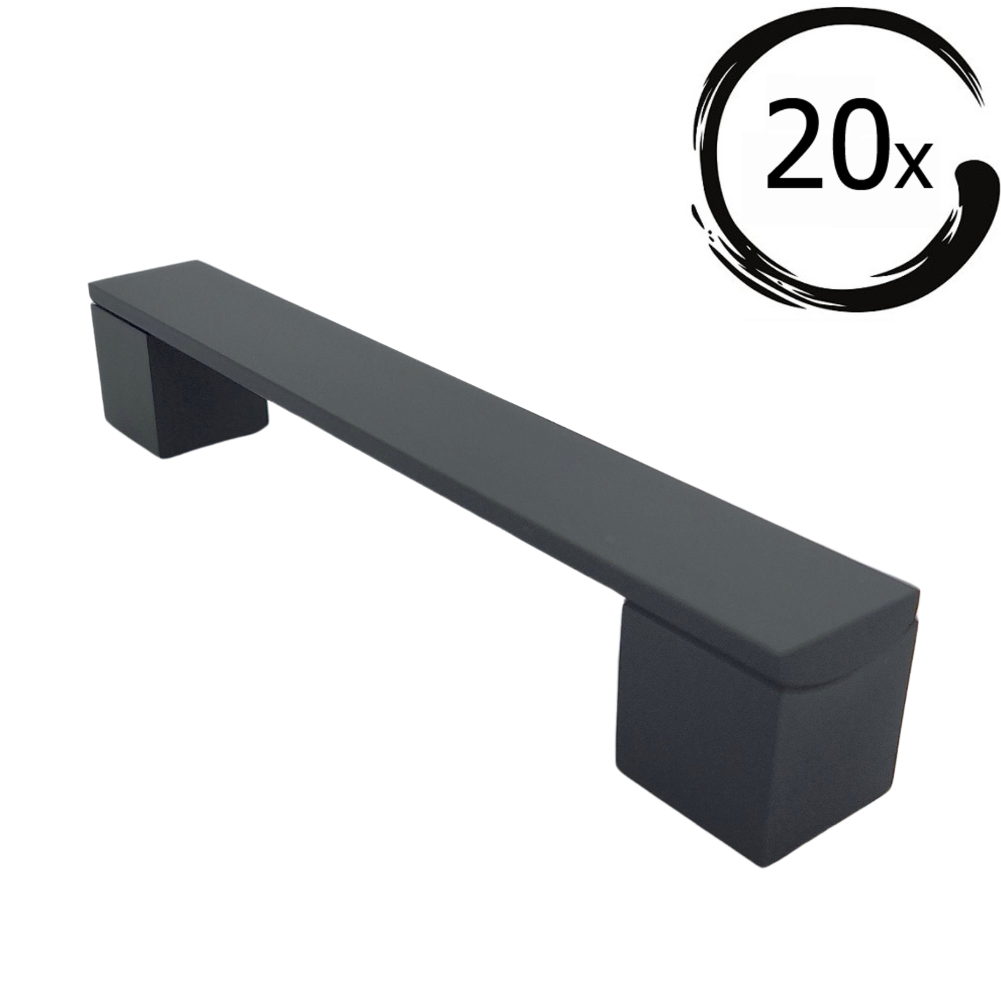 20X Handgreep Austin 192 mm Aluminium Zwart