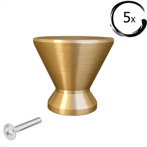 5X Deurknop Dover Goud