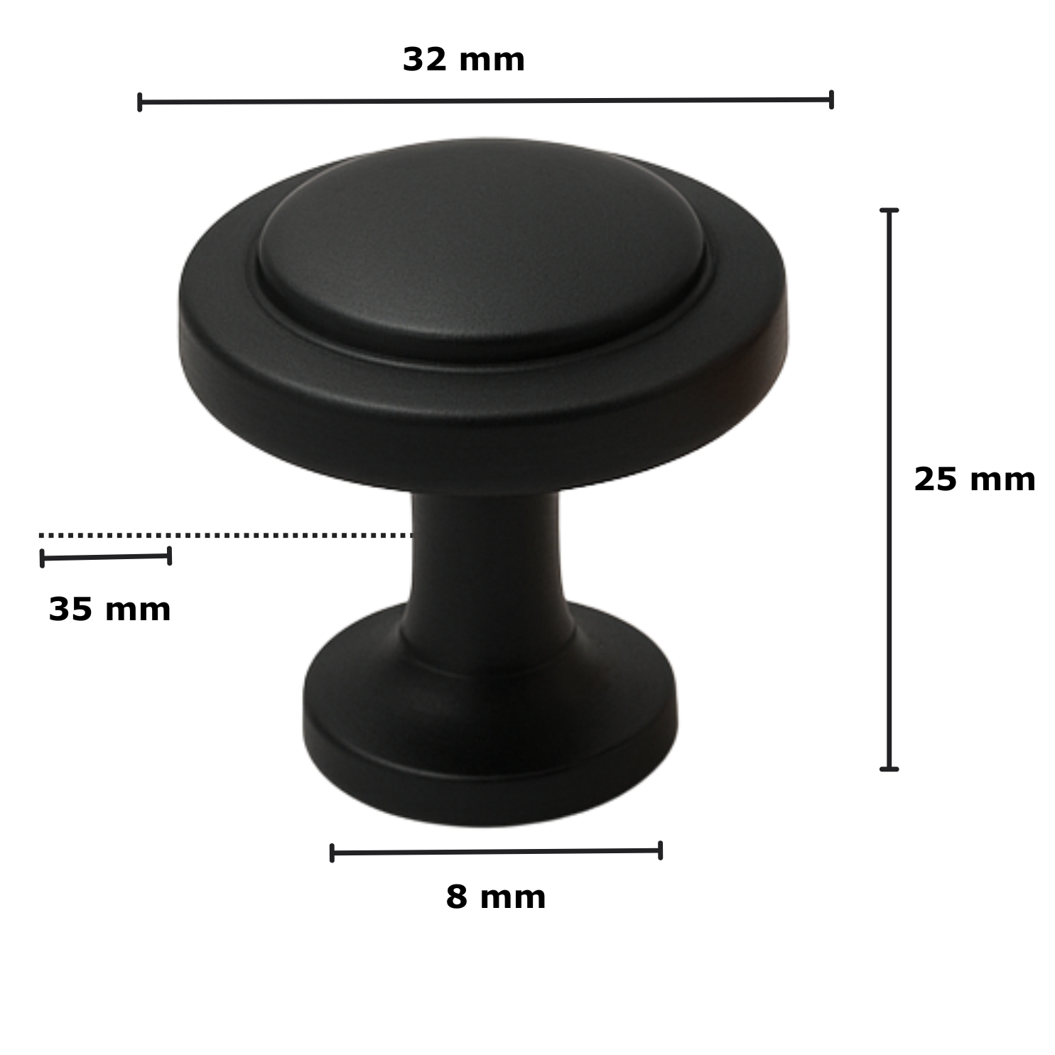 Memphis 32mm Schwarz